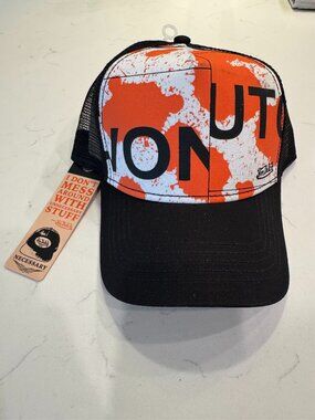 Von Dutch Orange Paint Splatter Trucker Hat | OS/Adjustable | NEW/NWT!!